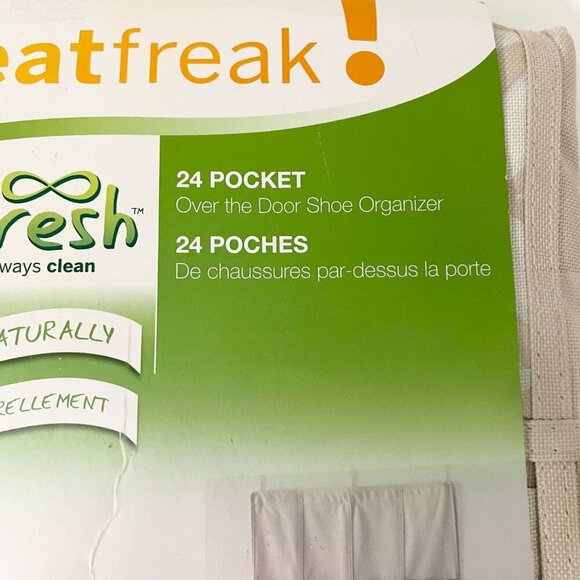 Neat Freak Everfresh 24 Pocket Over The Door Shoe Organizer - Picture 3 of 16